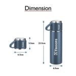Vacuum Flask Set with 2 Cups, - Image 4