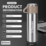 Vacuum Flask Set with 2 Cups, - Image 3